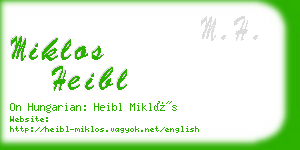 miklos heibl business card